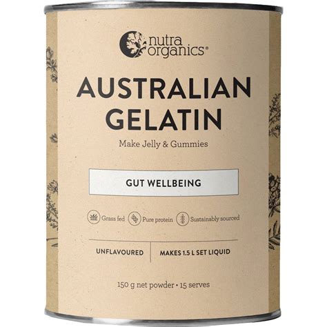 Nutra Organics Australian Gelatin Powder 150g Woolworths