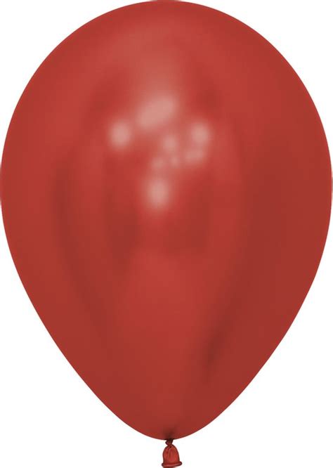 Sempertex Reflex Crystal Ballon Latex Rood Cm Stuk S Bol