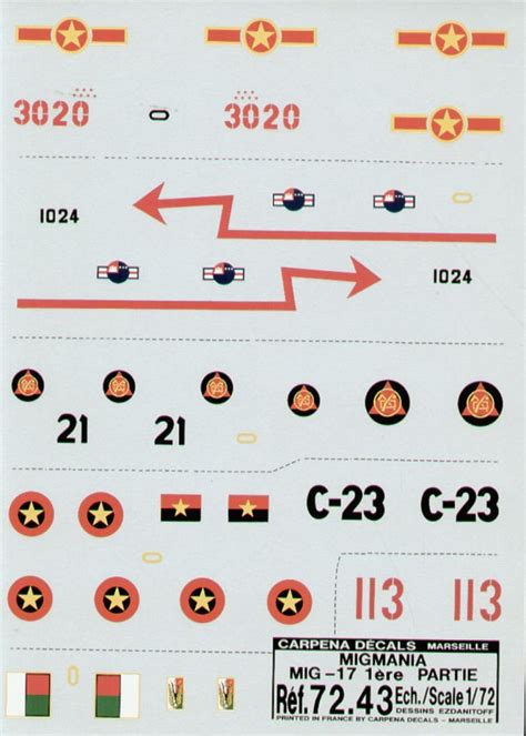 Mikoyan Mig F Part Schemes Colorado Carpena Decals