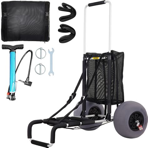 VEVOR Chariot De Plage Pliable Charge 75 Kg Chariot De Transport