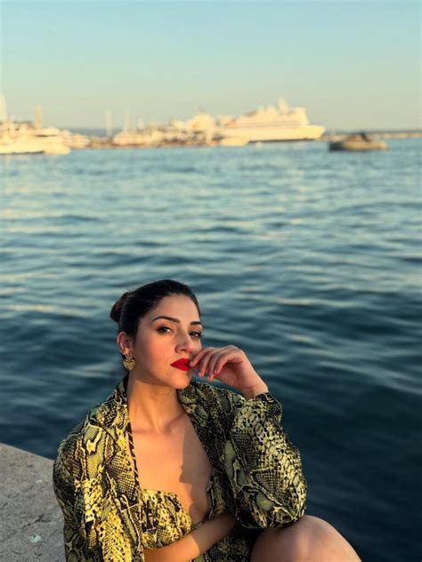 Mehreens Bold Bikini Look Sets Mood