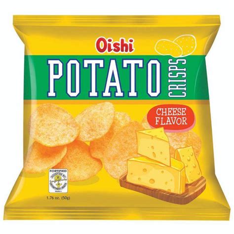 Buy Oishi Potato Crisps Cheese Flavor Snacks 50g Online Robinsons