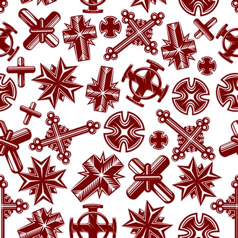 Christian Cross Pattern Background