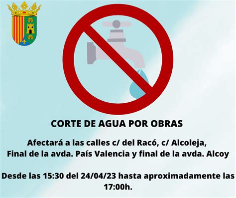 Corte De Agua Ajuntament De La Torre De Les Ma Anes