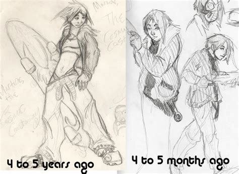 Martine, then and now by kinabaki on DeviantArt