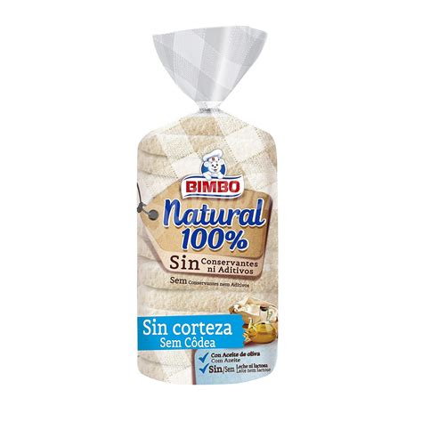 Bimbo Pan De Molde Sin Corteza Natural Sin Aditivos G