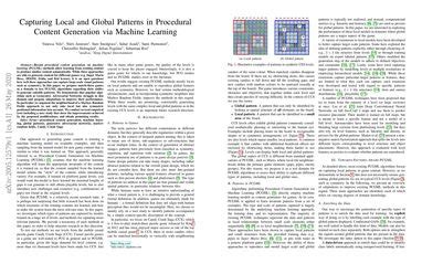 Capturing Local And Global Patterns In Procedural Content Generation