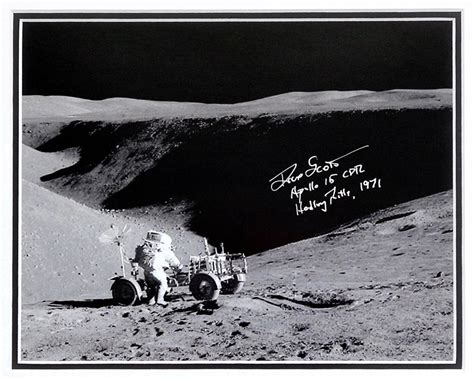 Dave Scott Astronaut Autographs 10x8 Framed Photo