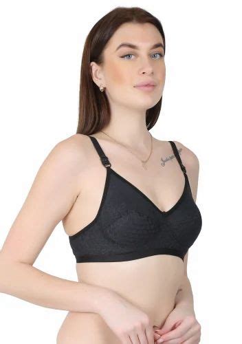 Cotton Push Up Black Ladies Bra Size 34b Digital Print At Rs 110