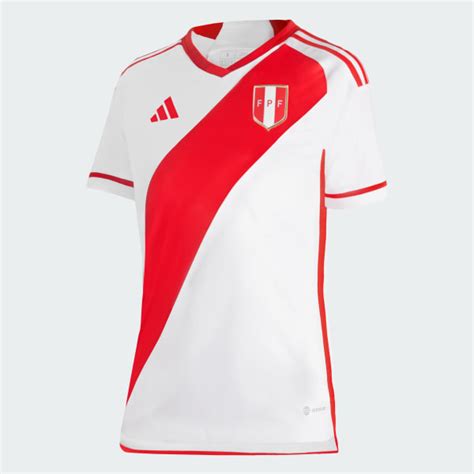 Camiseta Oficial de Local de la Selección Peruana 2023 Blanco adidas