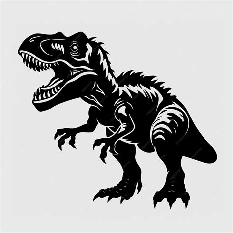 Tyrannosaurus Dinosaur Svg Files Cricut Silhouette Clip Art Vector