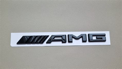 Amg Emblem Lettering Glossy Black Logo Rear Trunk Sticker - Etsy