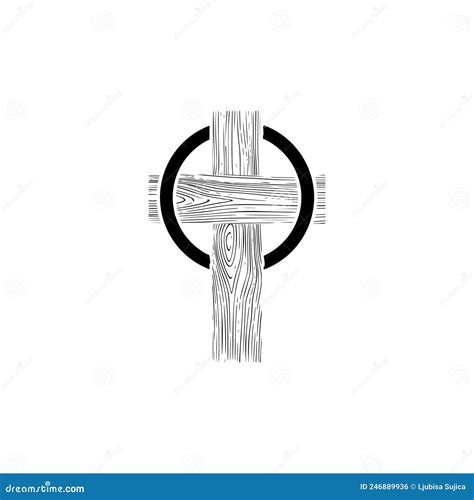 Icono De Cruz Cristiana Simple Aislado En Fondo Blanco Signo Cruzado