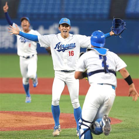 【大学野球】青学大が春秋連覇 常広羽也斗1失点完投にドラフト1位指名公表の広島などスカウト陣高評価 2023年10月19日掲載