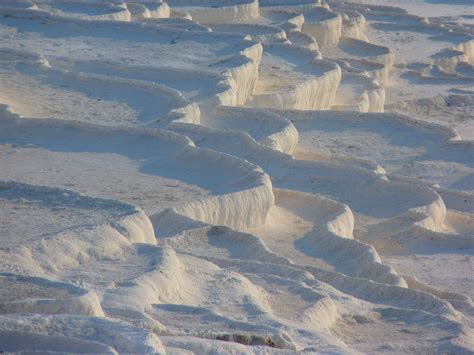 Climate Landscape Winter Nature Snow Lime Sinter Terrace Full