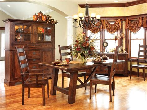 Lamesa Rustic Trestle Table Countryside Amish Furniture