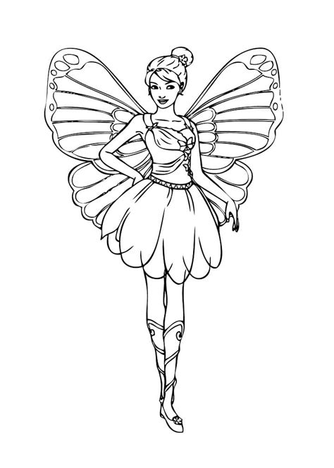 Barbie Fairy Secret Coloring Pages