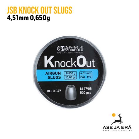 Jsb Knock Out Slugs Mm Ilma Aseluoti G Kpl Rasia