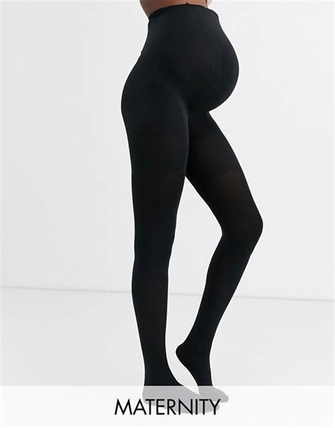 Spanx Maternity Mama 60 Denier Opaque Smoothing Tights In Black Asos