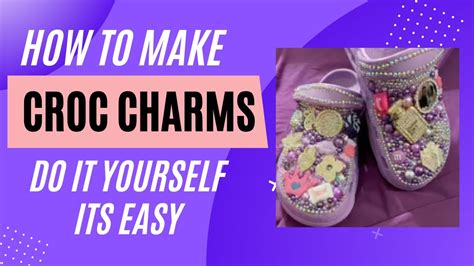 How To Make Your Own Crocs Charms Youtube