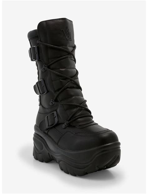 Yru Black Matrix Platform Combat Boots Hot Topic