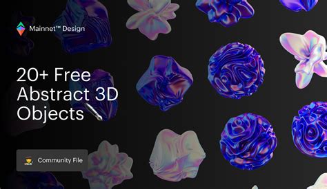 20 Free Abstract 3D Objects Community Figma Community