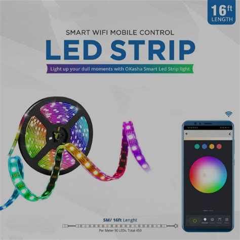 App Control Led Rgb Strip Green Light House