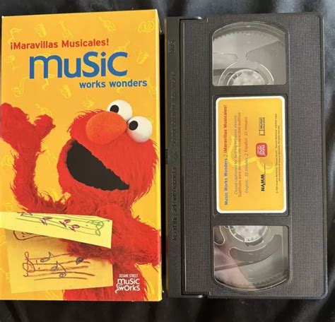 SESAME STREET MARAVILLAS Musicales Music Works Wonders VHS Tape Spanish English £6.54 - PicClick UK