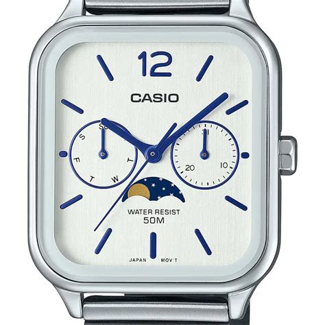 Casio Enticer Mtp M D Av Silver Dial Men S Watch