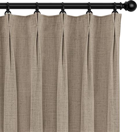 Amazon INOVADAY 100 Blackout Curtains For Bedroom Pinch Pleated