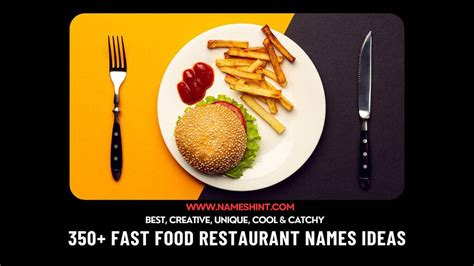 350+ Fast Food Restaurant Names Ideas - Names Hint