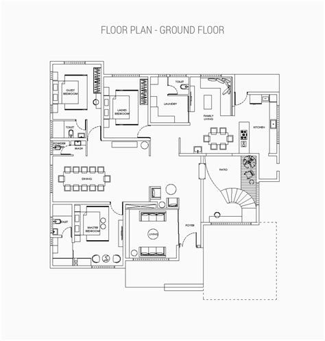 Desain Rumah Khas Gaya Kolonial Dengan Interior Ethereal Minimalis