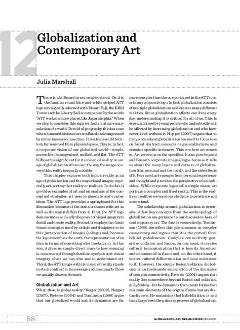 (PDF) GLOBALIZATION, ART, AND EDUCATION | SECTION II