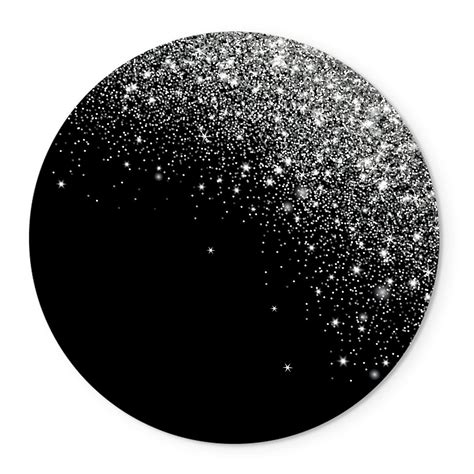 Painel Temático Glitter Preto Prata Veste Fácil C Elástico