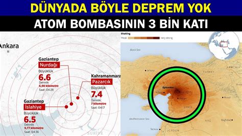 ATOM BOMBASININ 3 BİN KATI Depremin Büyüklüğü Yabancı Basını Şaşırttı