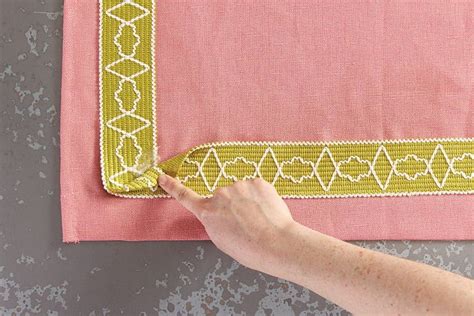 How To Add Tape Trim To Curtain Panels Curtain Trim Panel Curtains