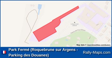 Park Ferm Roquebrune Sur Argens Parking Des Douanes Stage Map