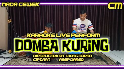 Domba Kuring Karaoke A Ujang Darso Nada Cewek Cm Youtube