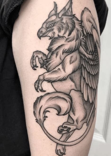 Gryphon Detailed Tattoo - TATTOOGOTO