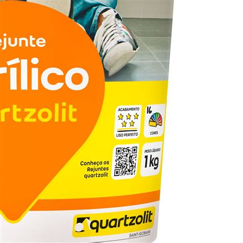 Rejunte Acrílico Cinza Outono 1kg QUARTZOLIT 0286000190006CX