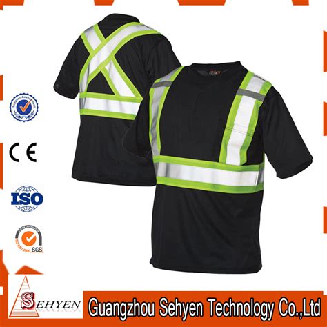 Custom Reflective Strip High Visibility Safety Polo T Shirt China