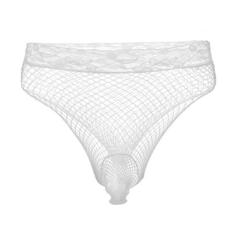 MSemis Slip Homme Sexy Résille Sous vêtements Transparent Lingerie