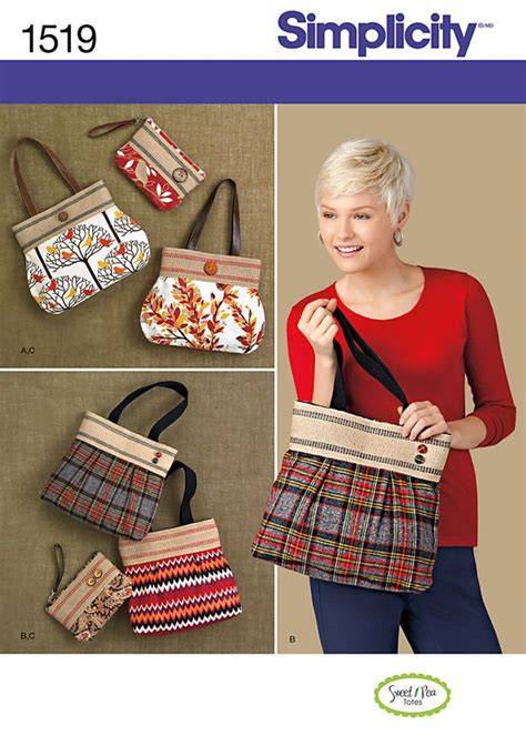 Simplicity Bags And Clutch Sewing Pattern Bag Patterns To Sew