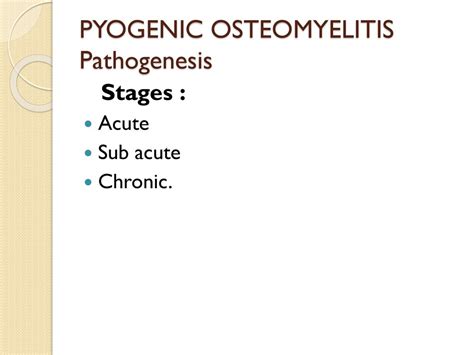 Musculoskeletal Block Pathology Osteomyelitis And Septic Arthritis