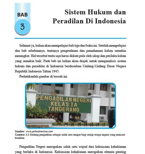 Rangkuman Materi PKN Kelas 11 Bab 3 Portal Edukasi