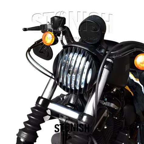 Grelha Grade Farol Harley 5 3 4 Iron 883 Sportster Xr 1200