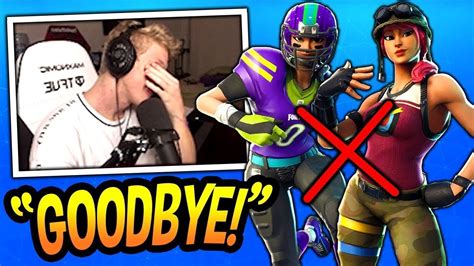 Tfue REMOVING ALL SKINS DELETING Account Fortnite Funny Moments