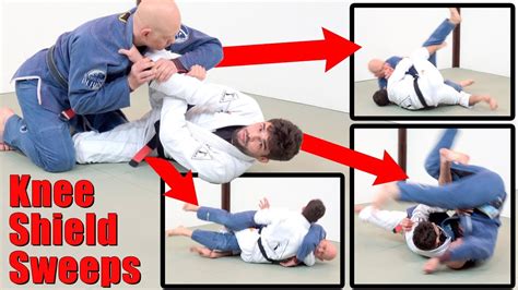 Knee Shield Half Guard Sweeps Using The Action Reaction Principle Youtube