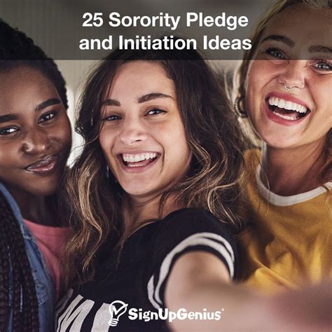 25 Sorority Pledge and Initiation Ideas | Sorority activities, Sorority ...