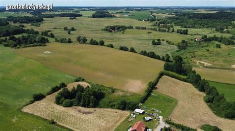 Warmia i Mazury widziane z góry Bukwałd Warmia i Mazury widziane z